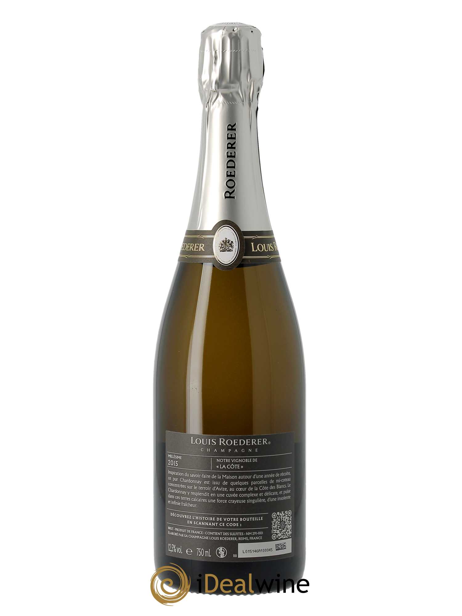 Blanc de Blancs Brut Louis Roederer  2015 - Lot de 1 Bouteille