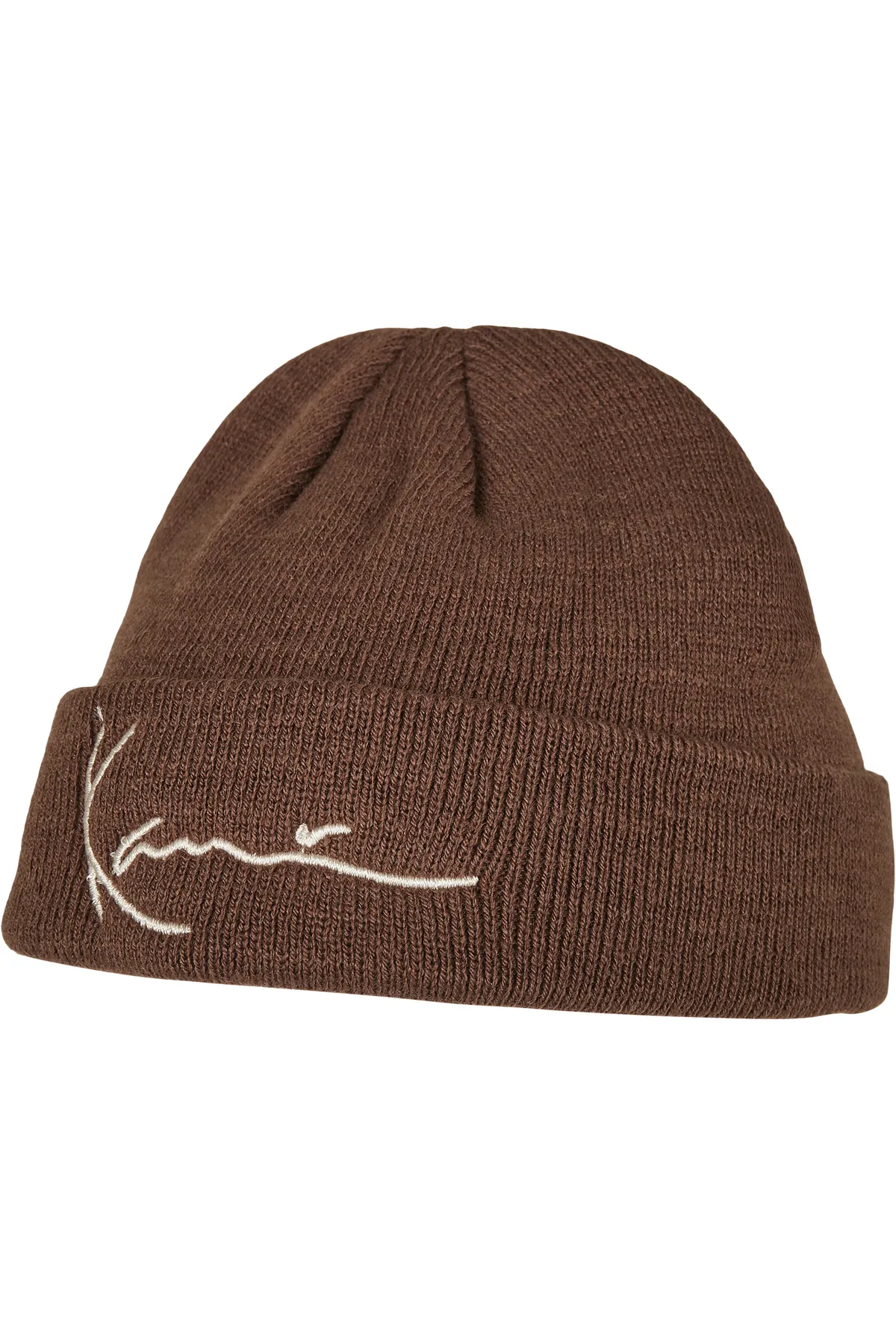 KARL KANI  Accessoires KA214-018-1 Signature Fine Rib Fisherman Beanie braun