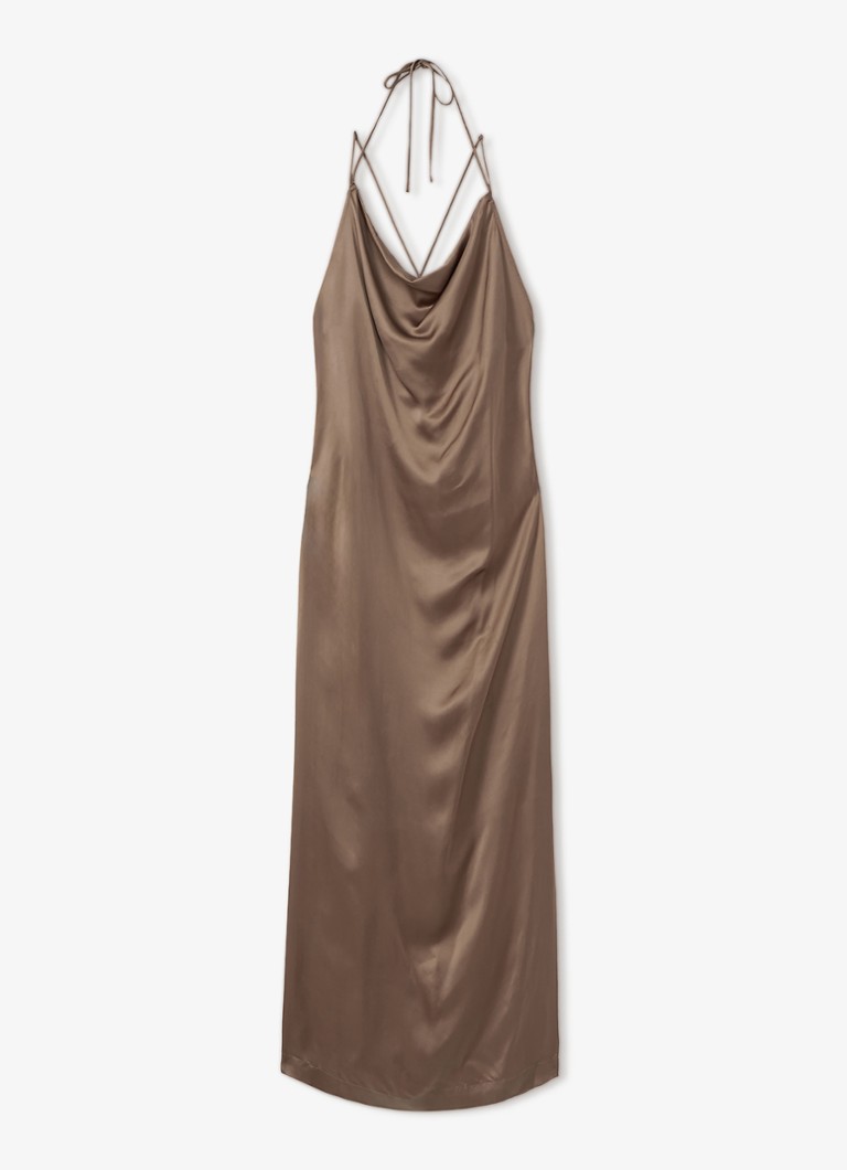 Reiss Lilah maxi dress with waterfall neckline