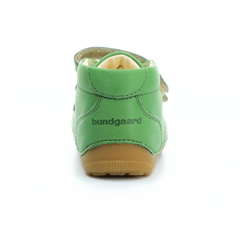 Bundgaard Petit Velcro Green grüne Mid Cut Barfußschuhe