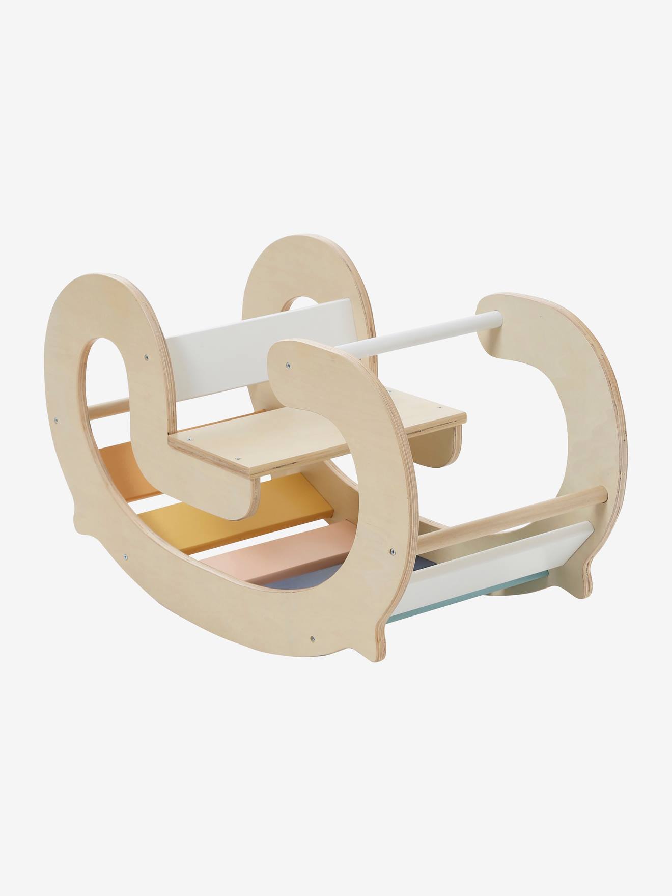 Bascule d'intérieur en bois FSC® multicolore