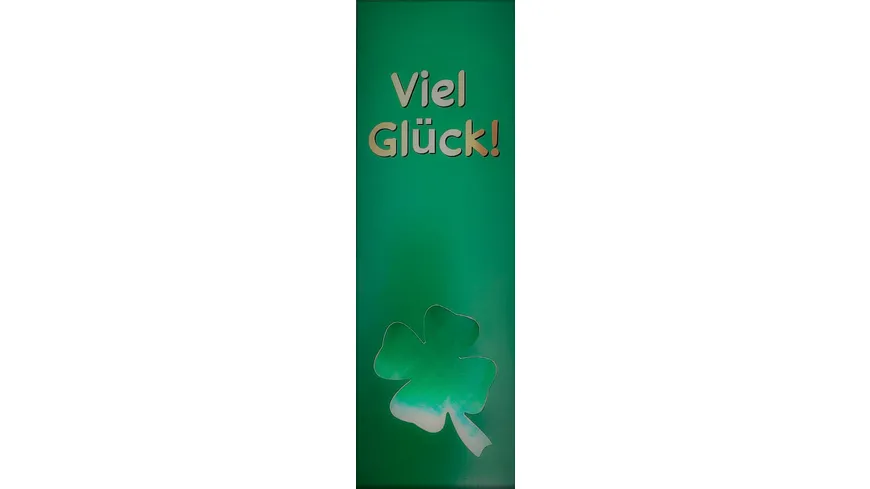 Geschenkkartonage LED-Illuminierte Sektbox Viel Glück inkl. Batterien