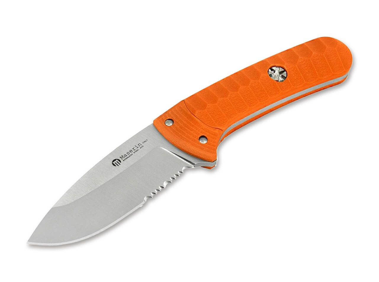 SAX Knife G10 Orange Saw Blade