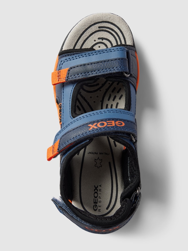 Sandalen mit Label-Details Modell 'BOREALIS' in marineblau