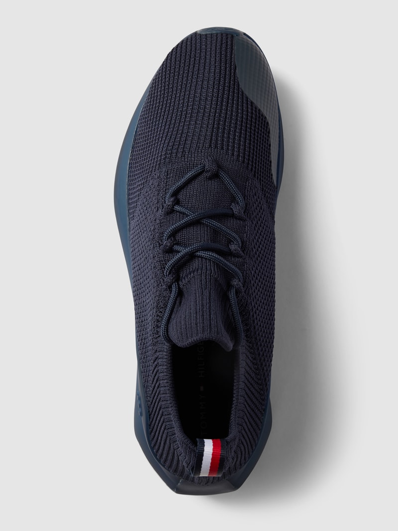 Sneaker mit Schnürverschluss in marineblau