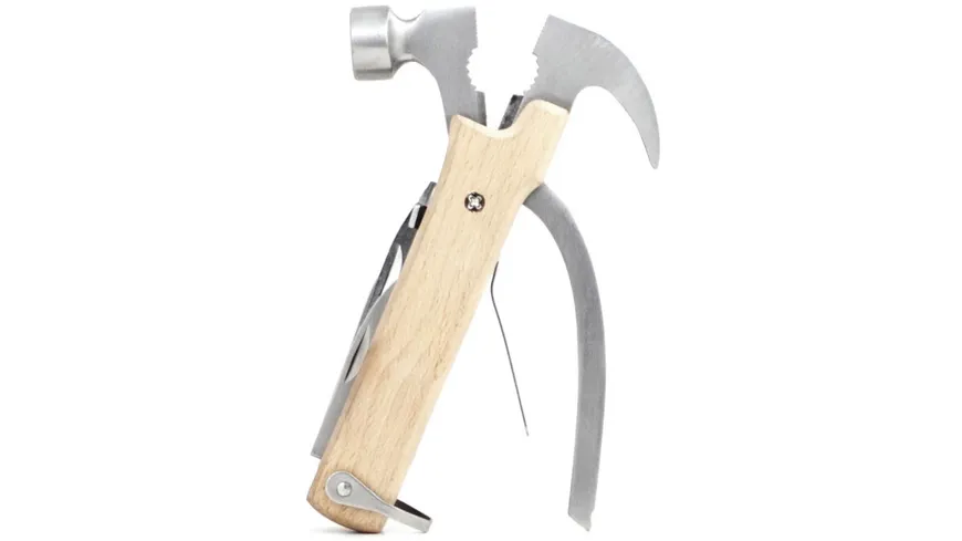 Kikkerland Holz Multitool Wood Hammer