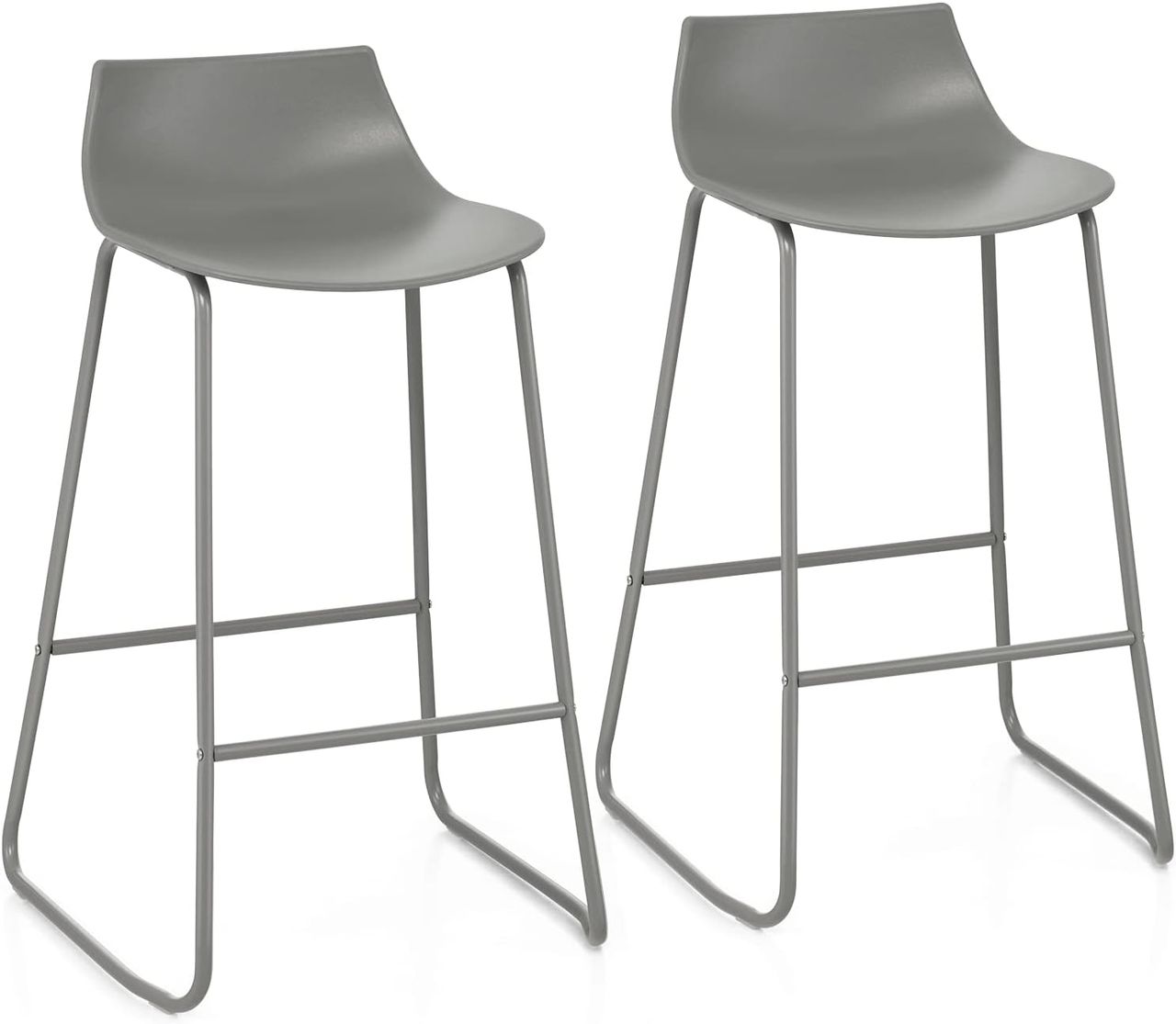Costway 2er Set Barhocker modern, Barstuhl mit 69 cm Sitzhöhe