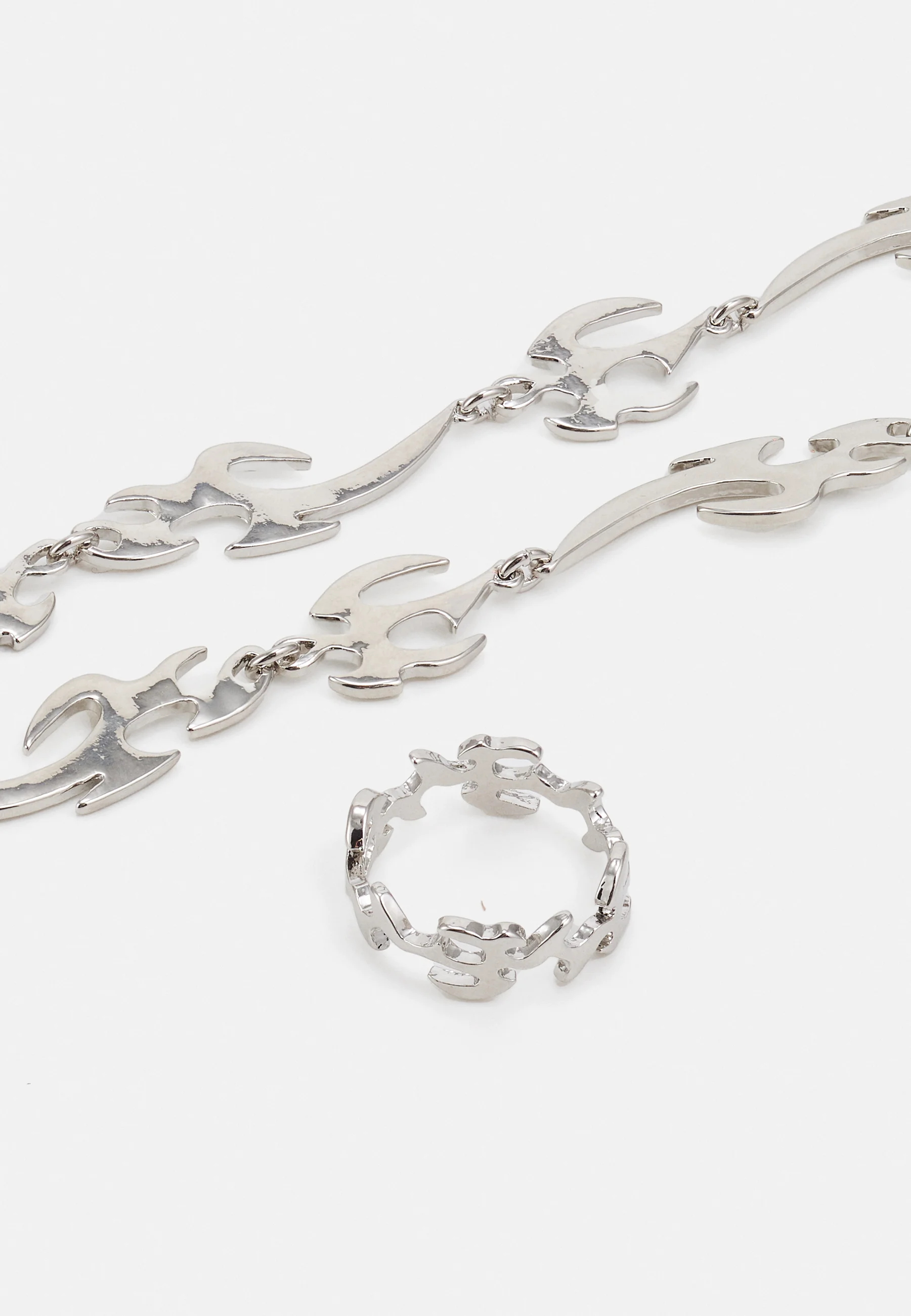 Conjunto de anillos y pulseras Jack & Jones JACCOLTON unisex - Collar