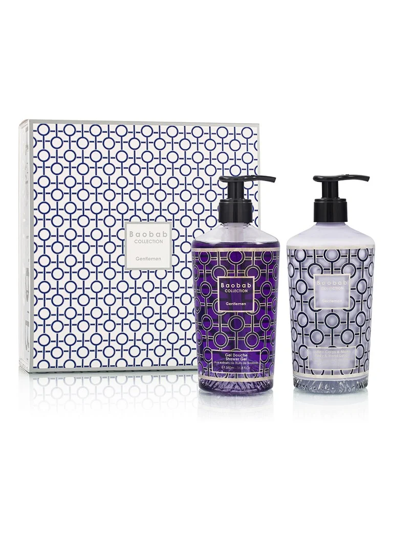Set cadou Baobab Gentlemen Collection: Loțiune de corp și gel de duș 2 x 350 ml