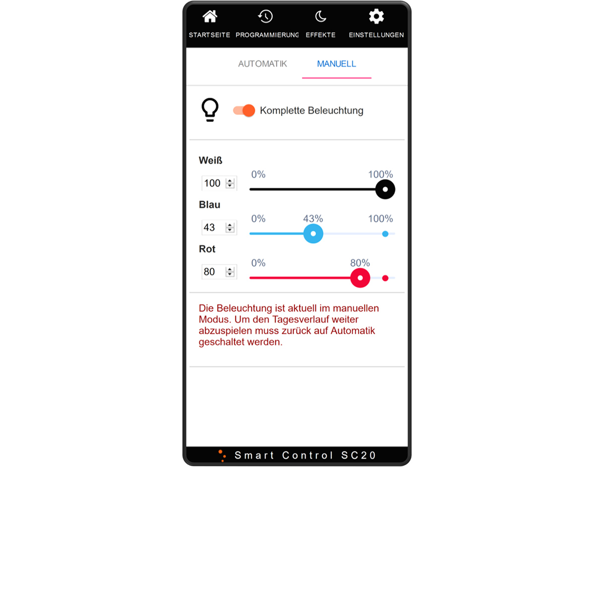 Daytime Smart Control SC20 für onex/matrix/pendix