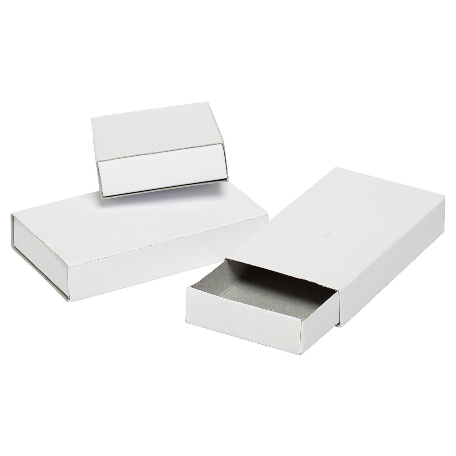 Pappschachteln, weiß, 11 x 6 x 2 cm, 12 Stück