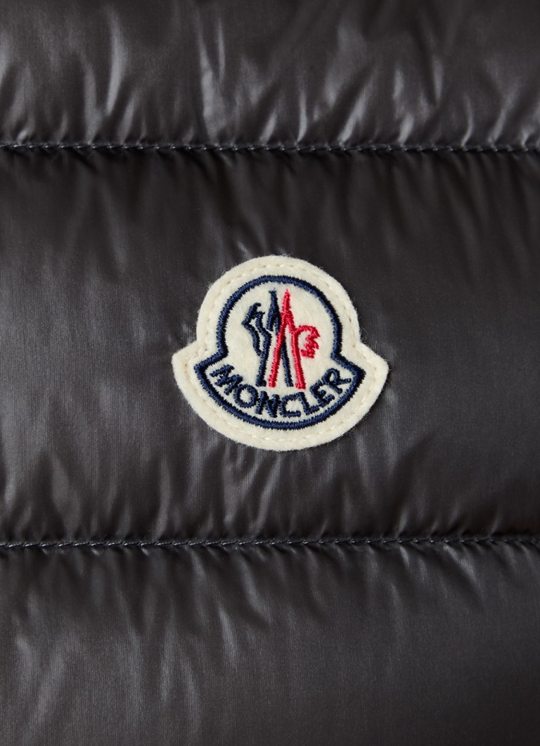 Vestă matlasată Moncler Gui cu puf și logo