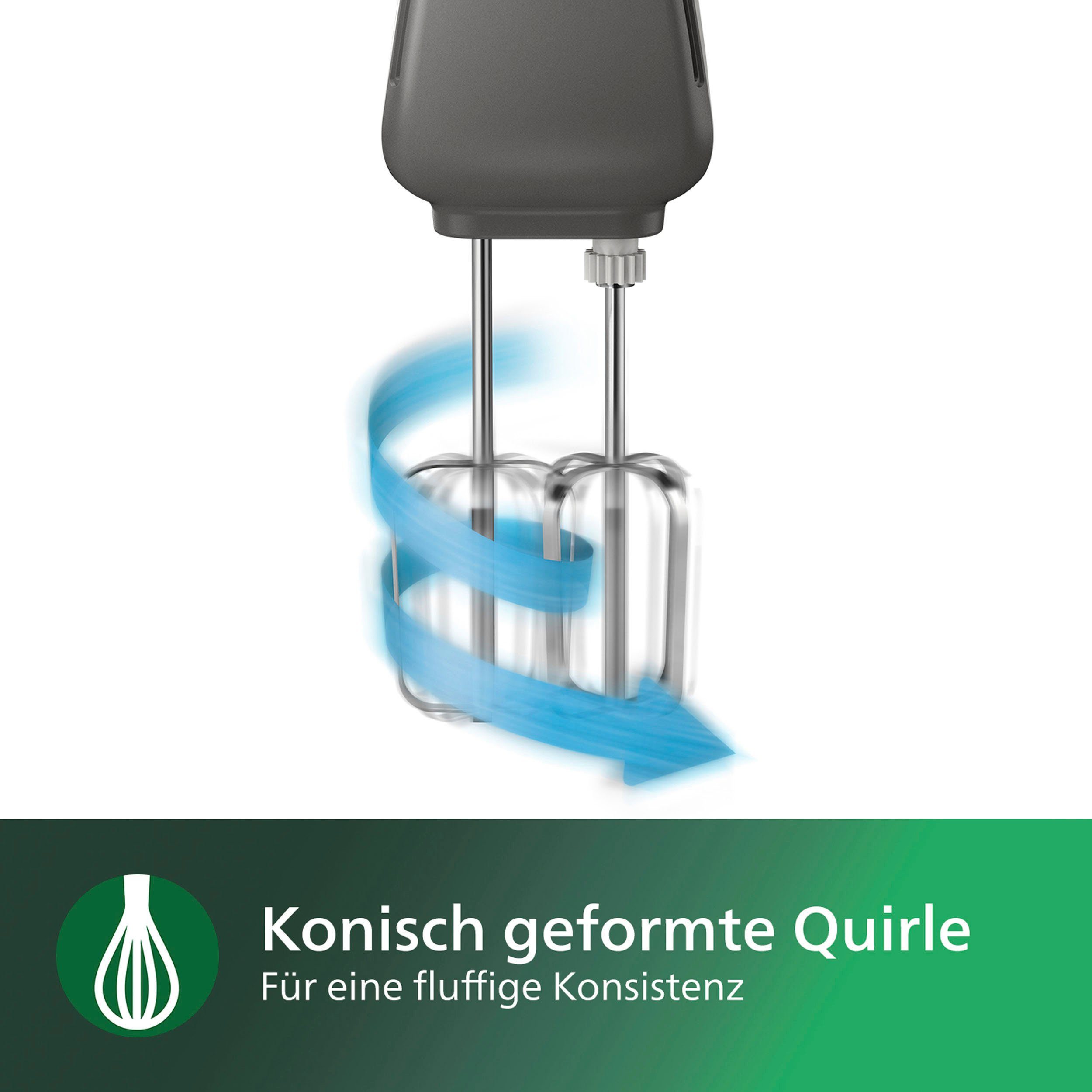 Philips Handmixer HR3741/00, 450 W, 5 Geschwindigkeiten plus Turbo