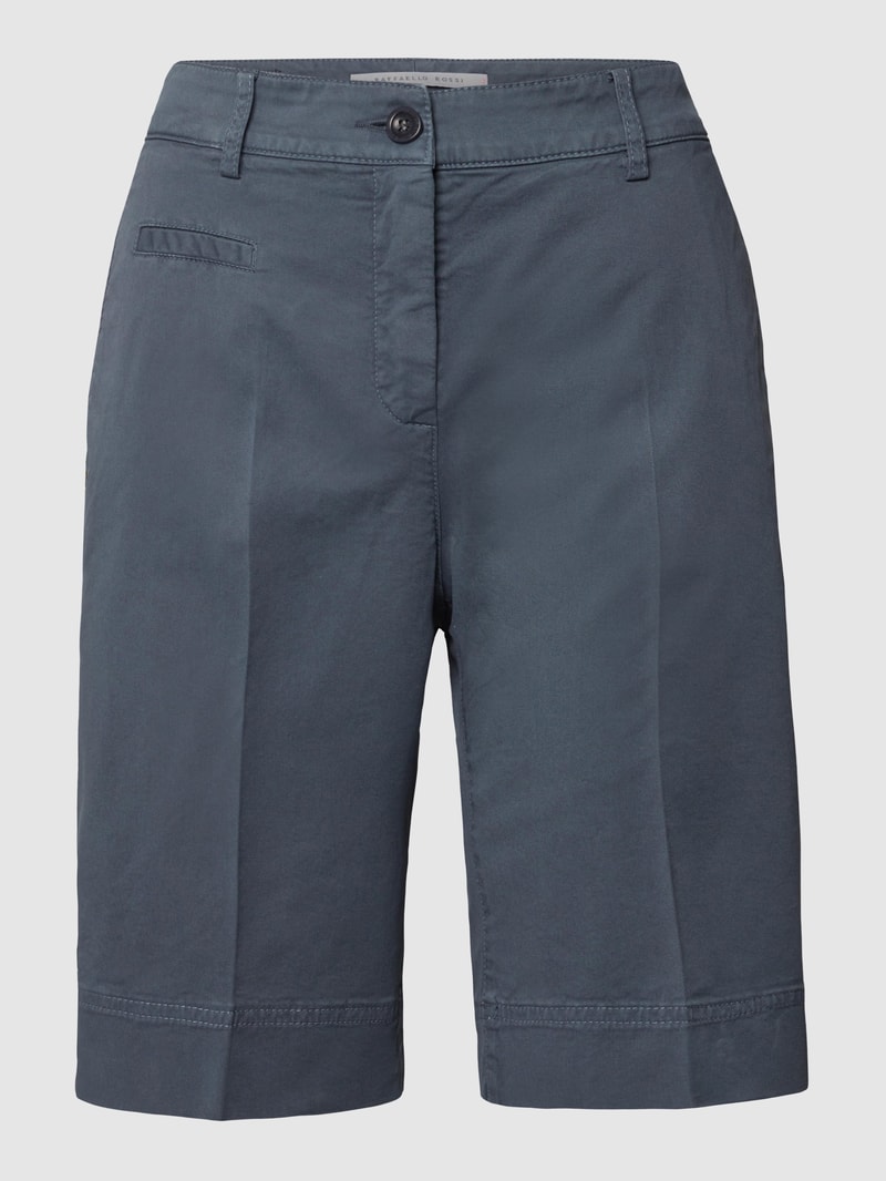 Shorts mit Label-Patch in blau