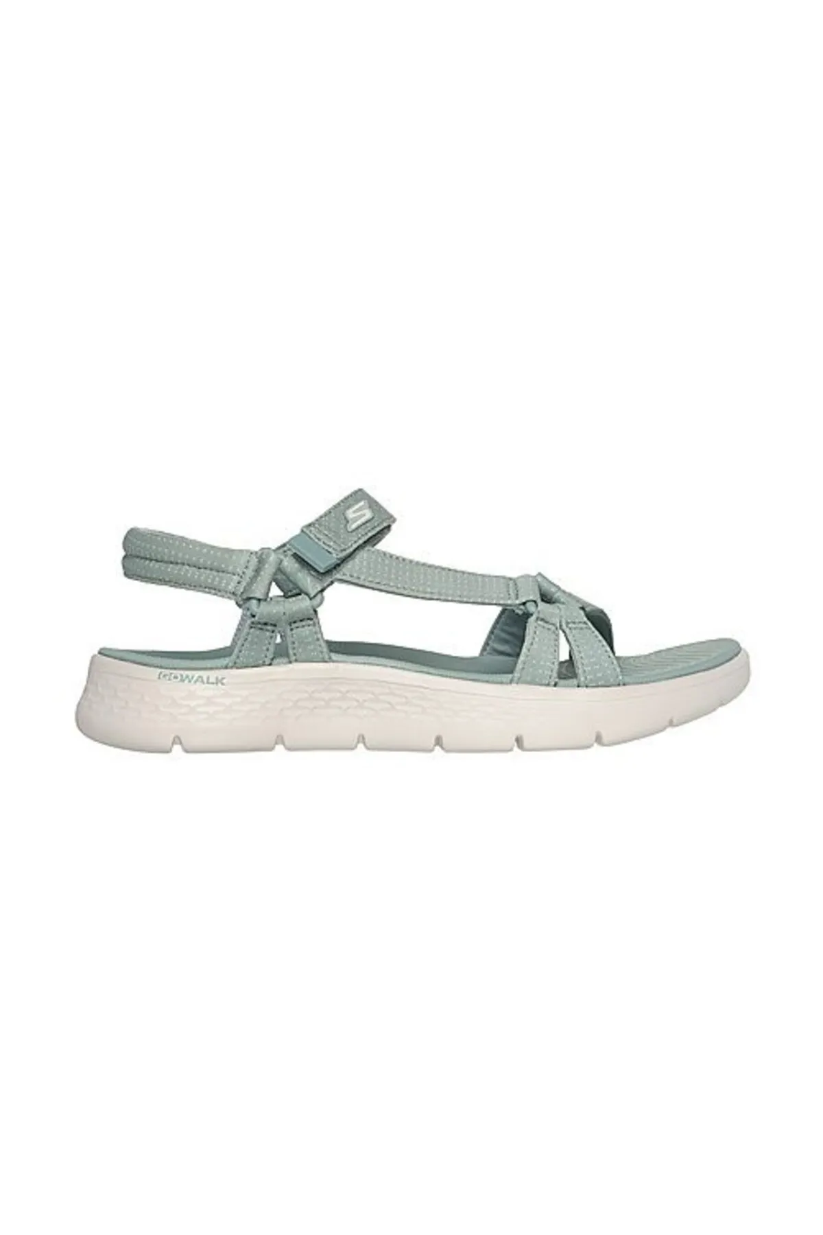 SKECHERS  Sandalette - Grün - Flacher Absatz