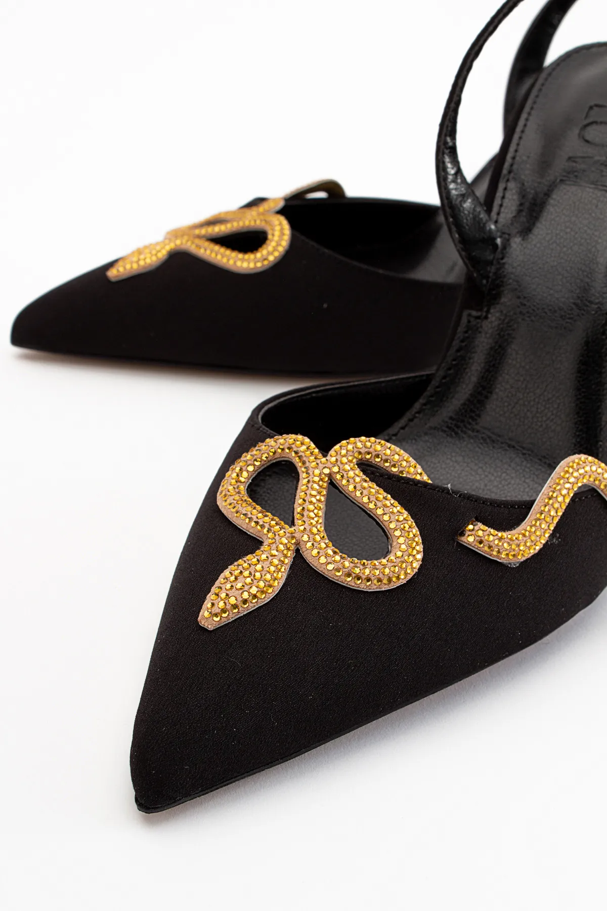 LuviShoes  Molpo Schwarze Damenschuhe mit Absatz