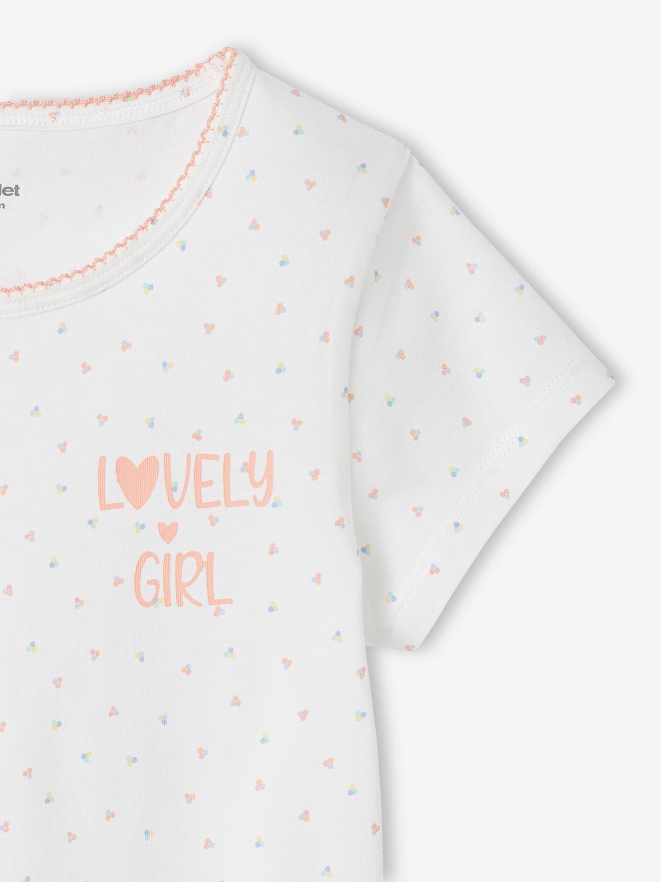 Vertbaudet 3er-Pack Mädchen T-Shirts BASIC Oeko-Tex - weiß