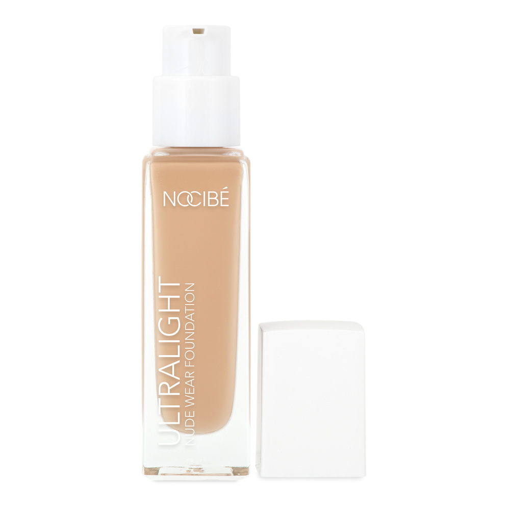 Nocibé Ultralight Nude Wear Foundation Fond de Teint Couvrance Moyenne & Fini Lumineux