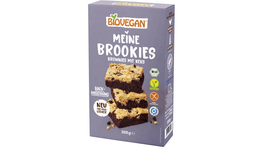 BIOVEGAN Bio Backmischung Brownies & Keks Meine Brookies 320 g