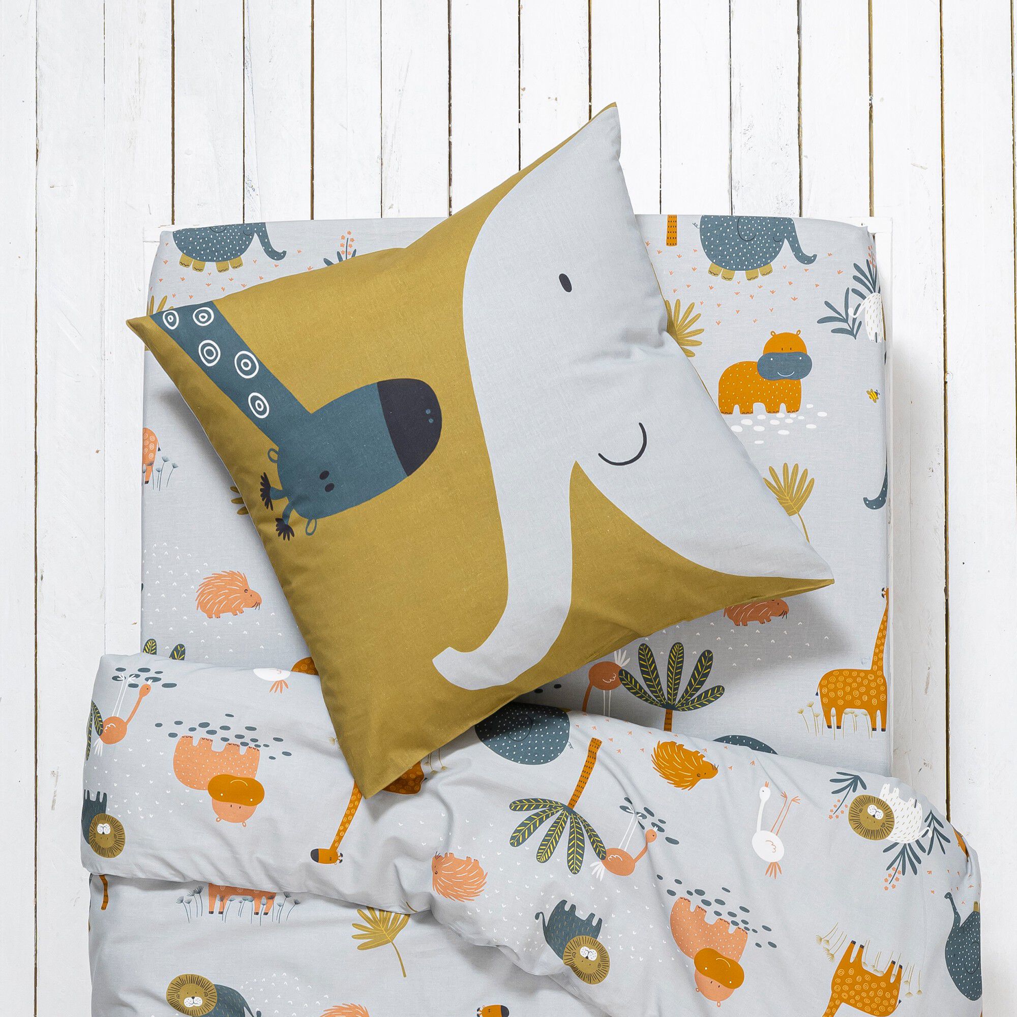 Linge de lit enfant imprimé Zoo