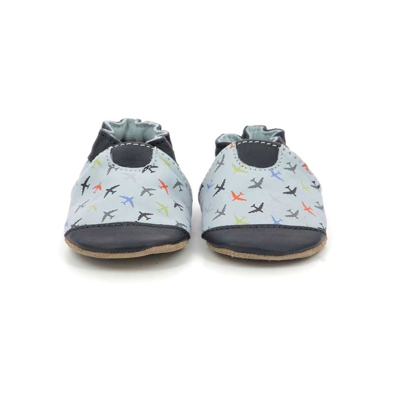 Chaussons cuir tannage vegetal Aeroplane