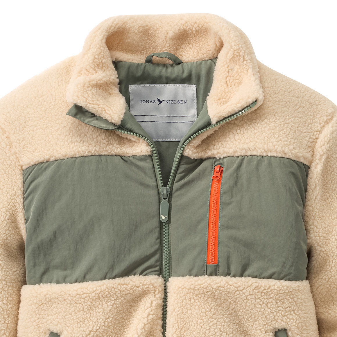 Jungen Teddyjacke mit Zippertasche