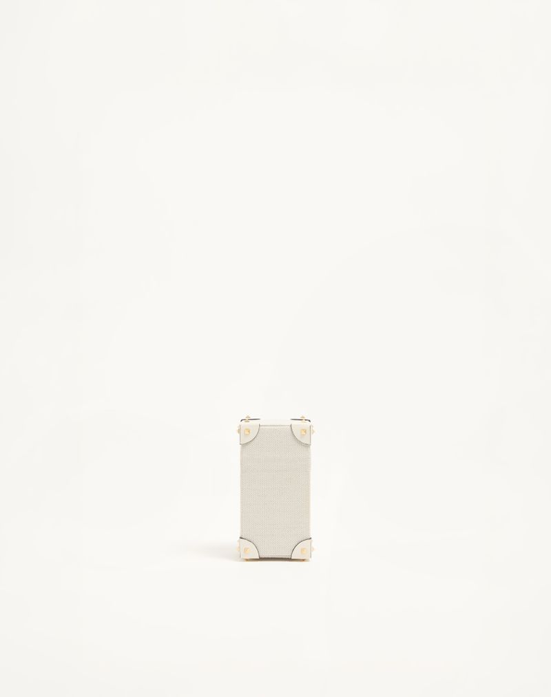 Valentino Garavani 100ml parfumeæske i kanvas, kalveskind og metalnitter