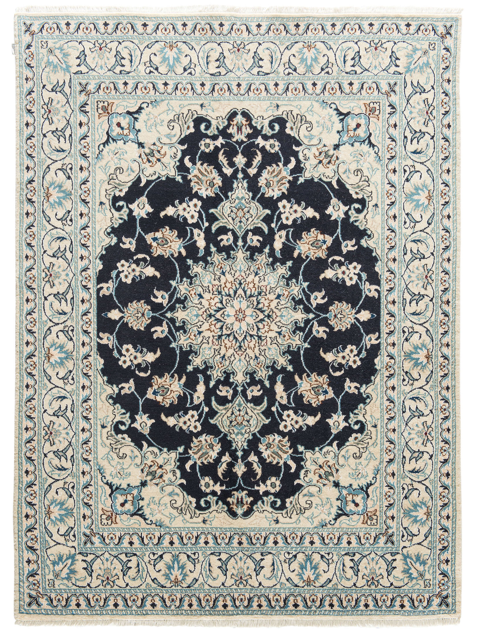 Kaschmar Nain 12 Lah ca. 150 x 206 cm, Unikat / Einzelstück
