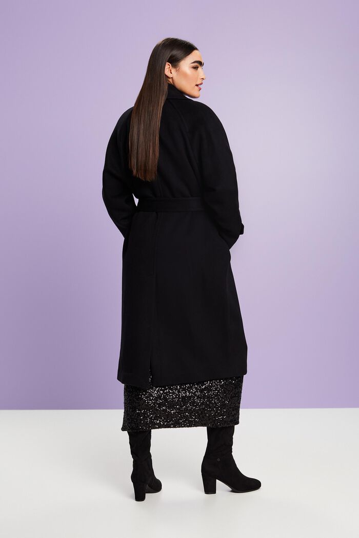 Trenchcoat aus Wolle und Kaschmir
