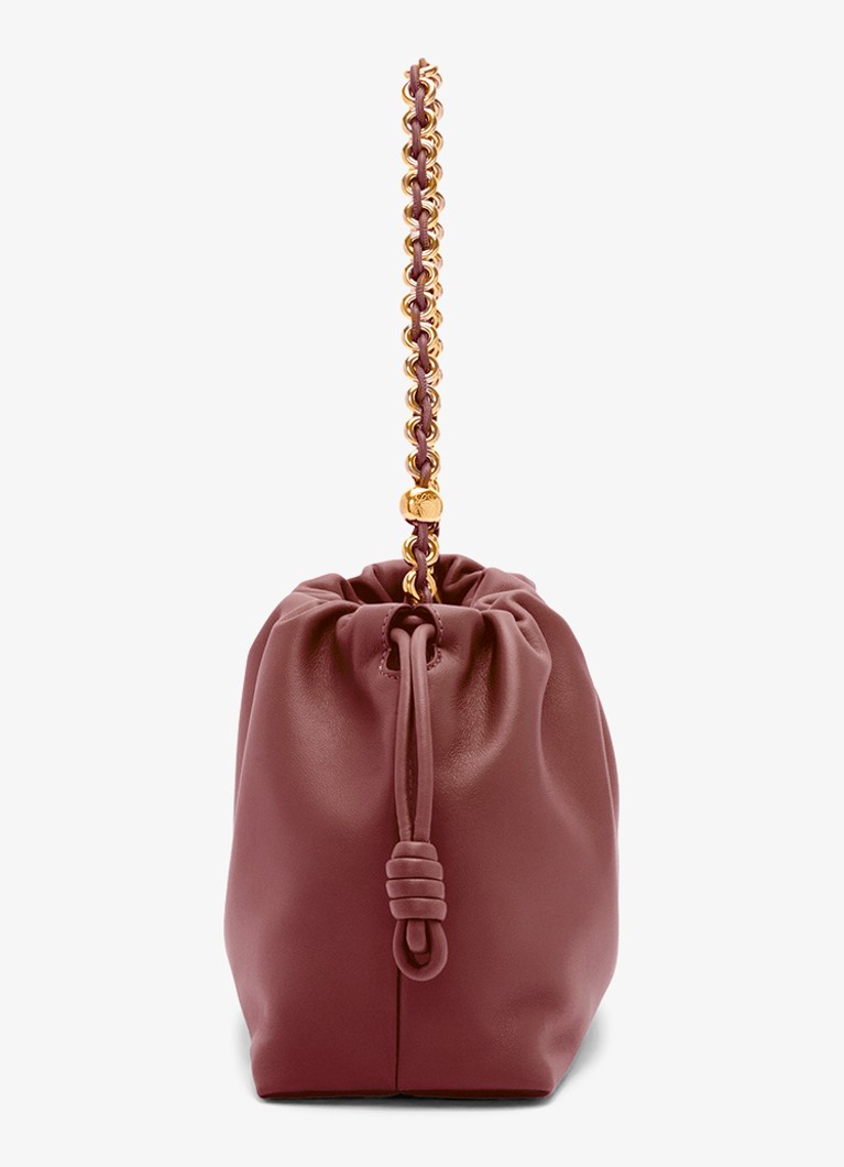 LOEWE Flamenco jēra ādas sajūga soma ar plecu siksnu
