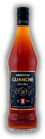 Arehucas Ron Miel Guanche Honigrum Arehucas Ron Miel Guanche Honigrum Weich und rund, eine kanarische Spezialität. 0,7	 Liter - Vol 20%