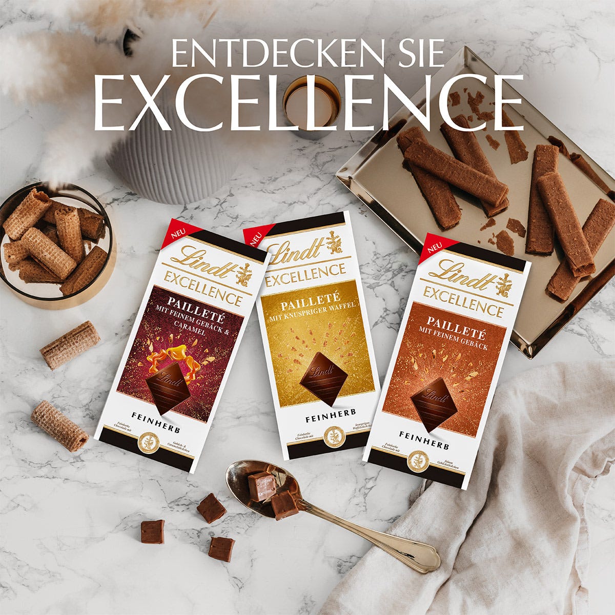 EXCELLENCE Pailleté mit feinem Gebäck, 100g