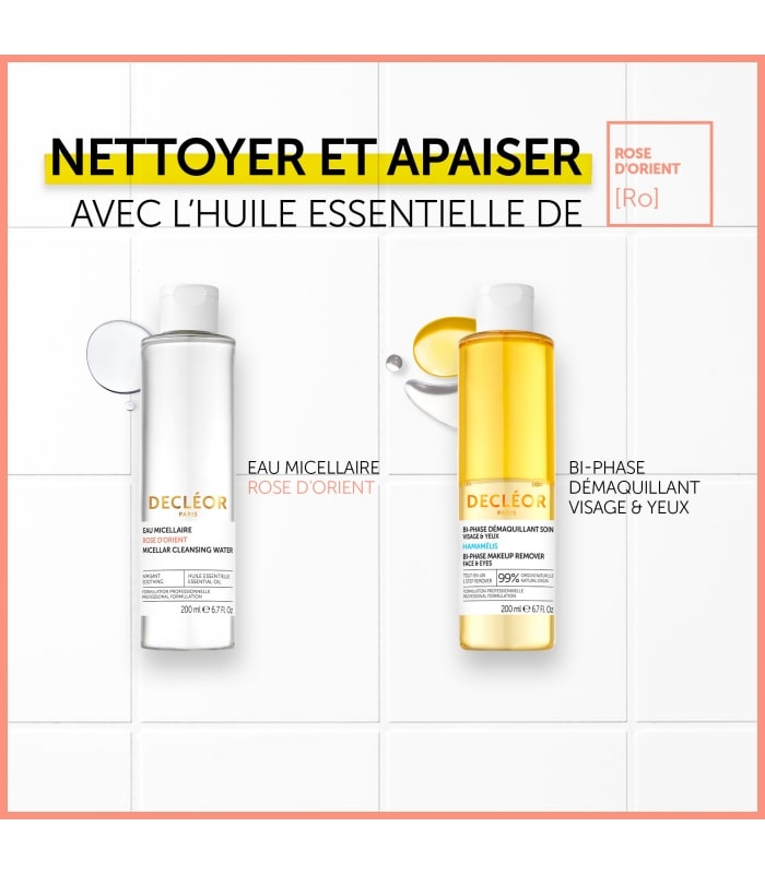 DECLÉOR-BI-PHASE DEMAQUILLANT & NETTOYANT HAMAMELIS-Démaquillant visage et yeux