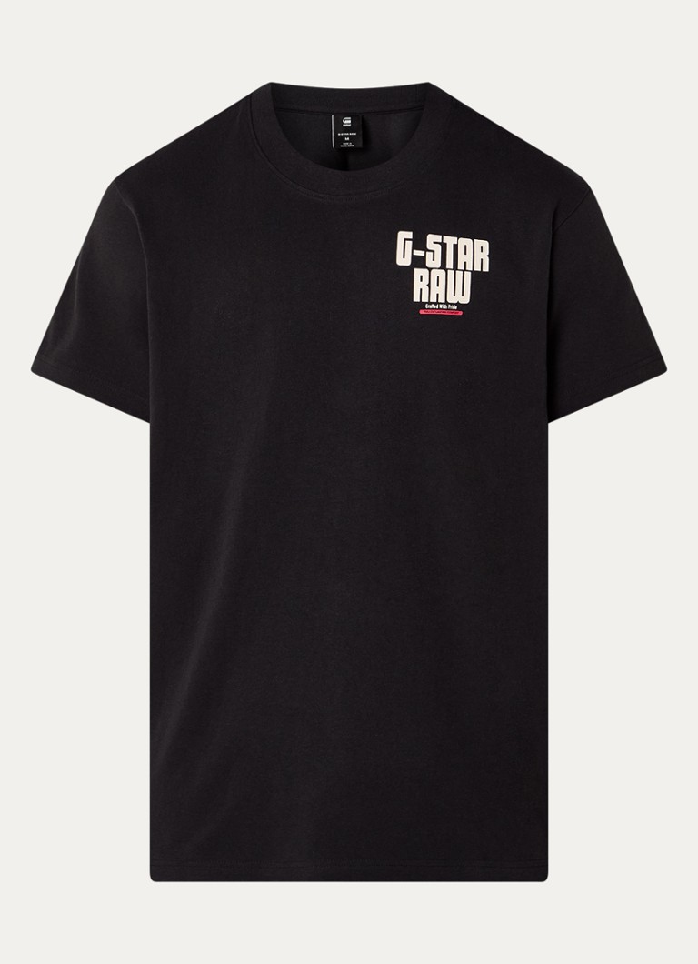 G-Star RAW  Engine T-shirt van biologisch katoen met logo- en backprint
