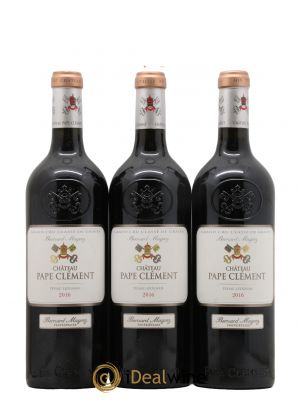 Château Pape Clément Cru Classé de Graves  2016 - Lot de 3 Bouteilles