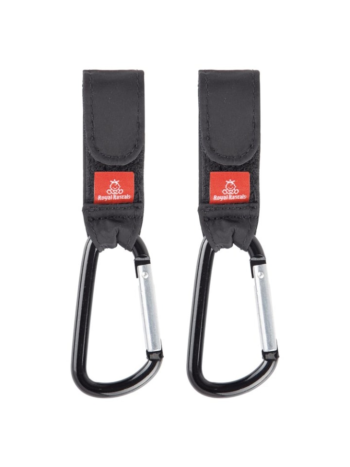 Royal Rascals Karabiner für Kinderwagen 2er Set 5kg Tragkraft in Schwarz günstig kaufen onesize