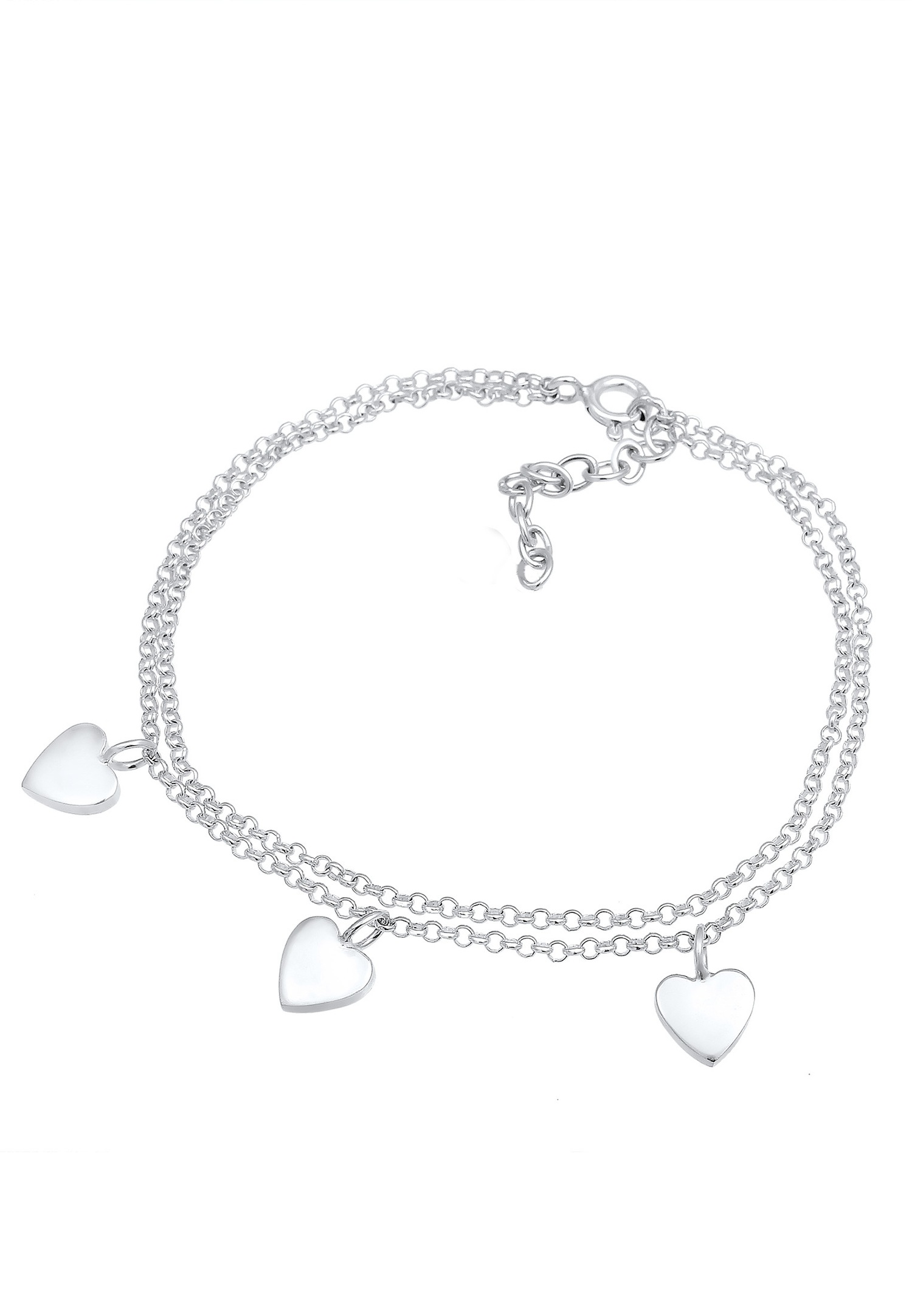 Elli Trio наруквица са симболом срца за жене (925/1000) сребро