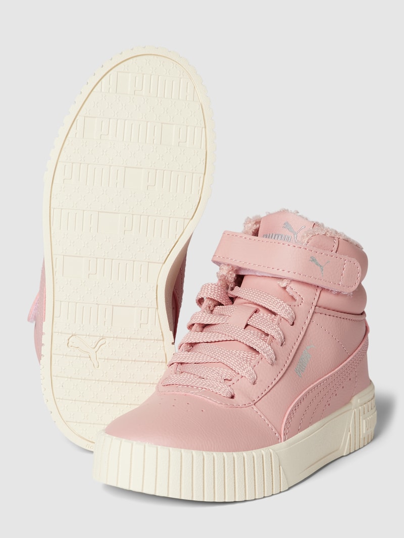 High Top Sneaker mit Label-Detail Modell 'Carina' in pink