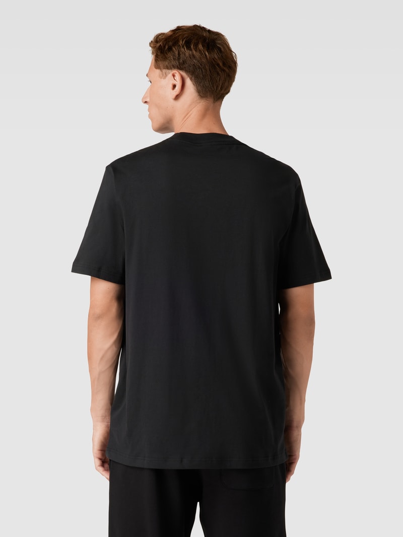 Oversized T-Shirt aus reiner Baumwolle in schwarz