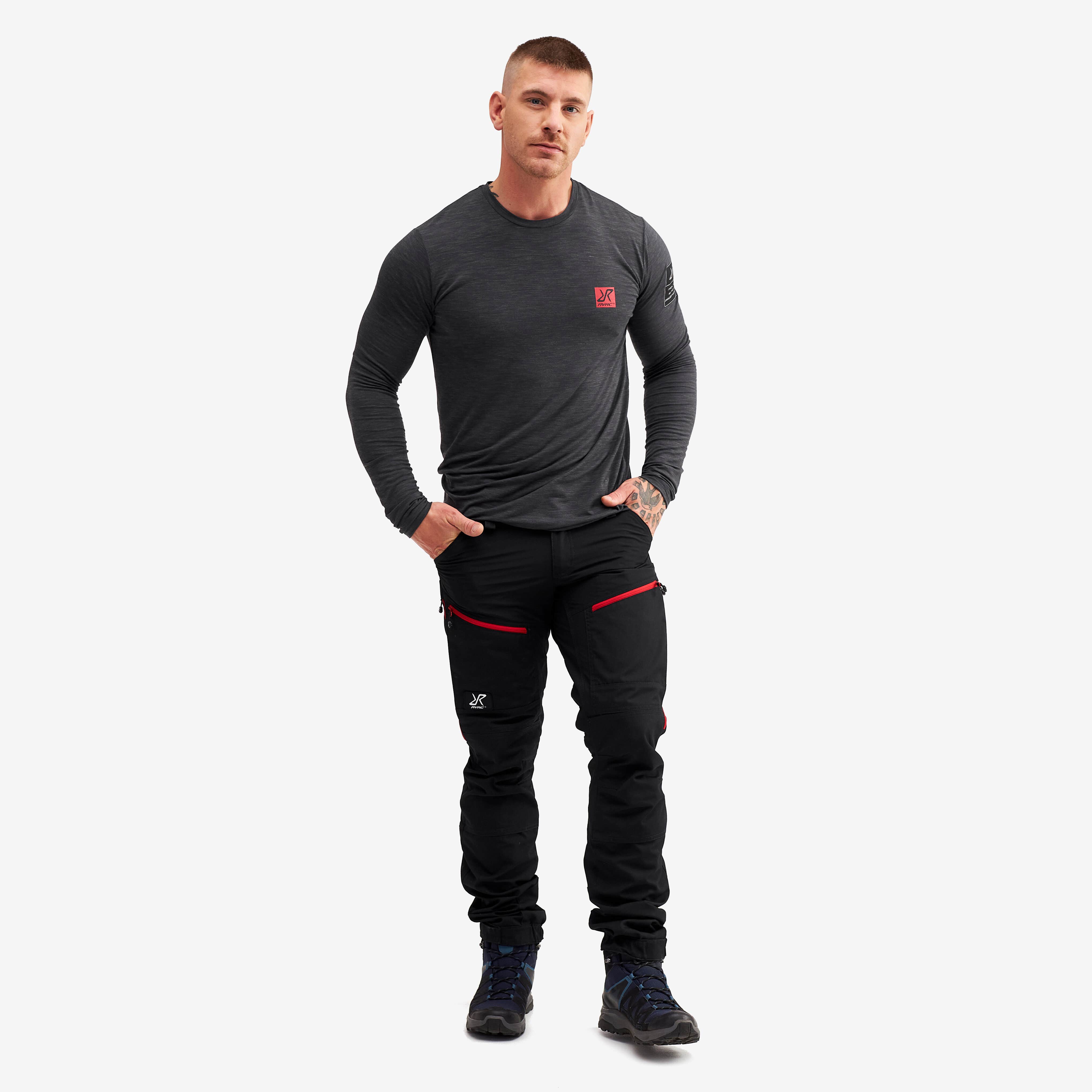 RVRC GP Pro Pants Homme Black/Red
