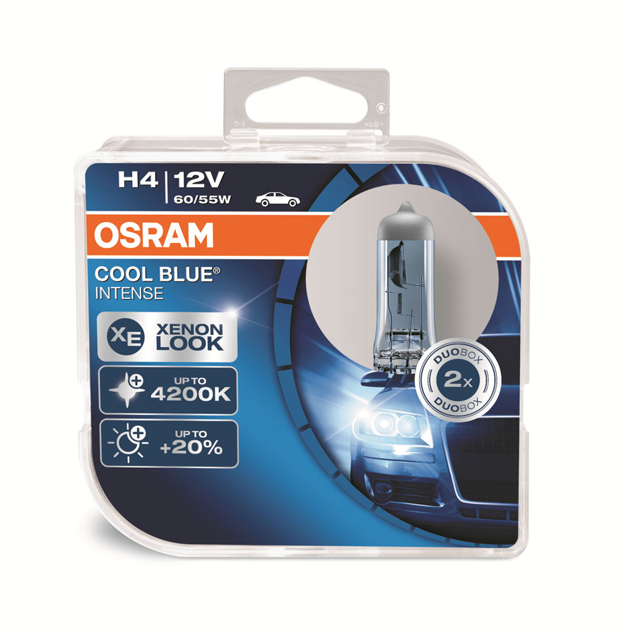 OSRAM Cool Blue Intense H4 Glühlampe, 2 Stück - ATU