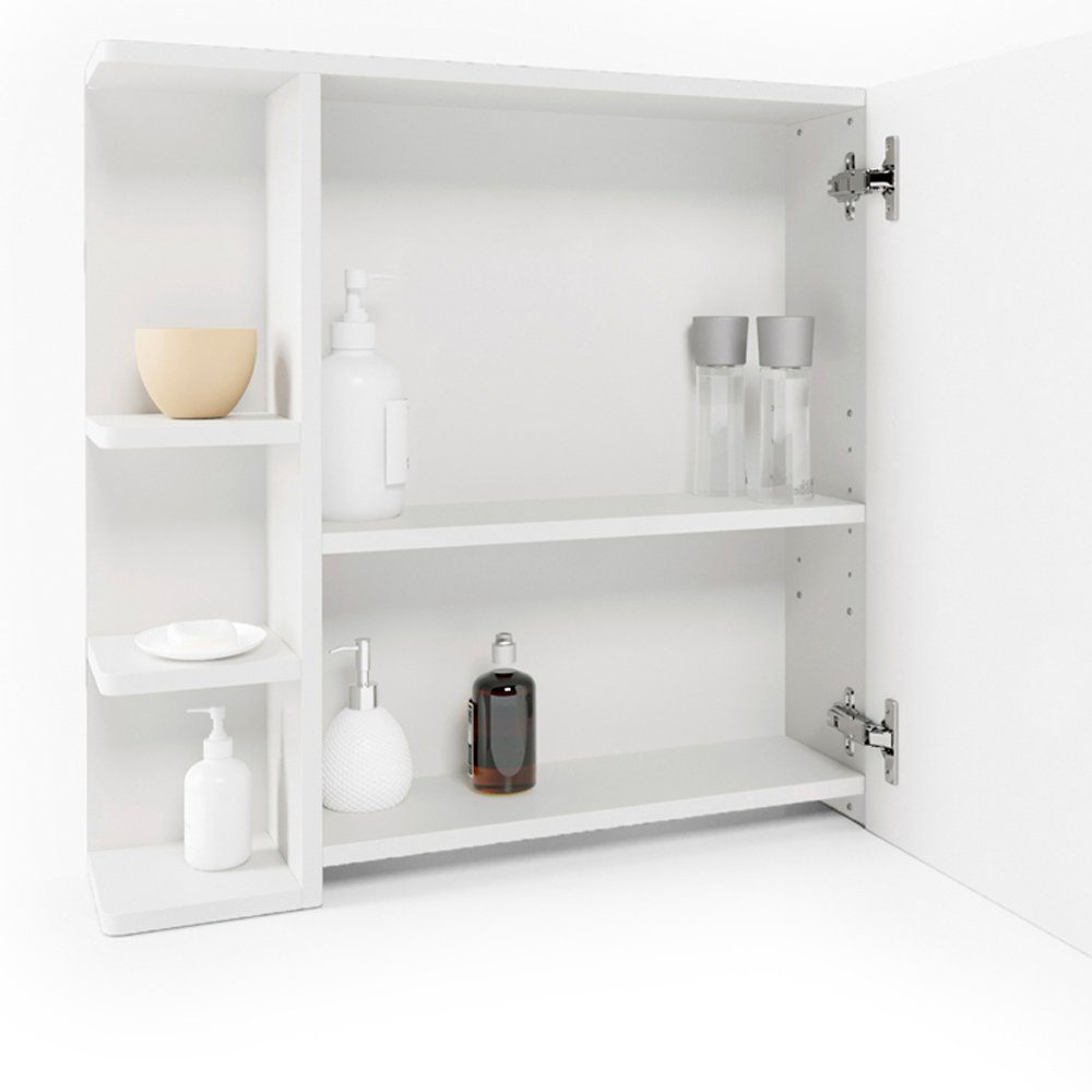 Vicco Badmöbel-Set Badezimmerset FYNN Weiß Set 1, (2-er Set, 4-St., 4-er Set)