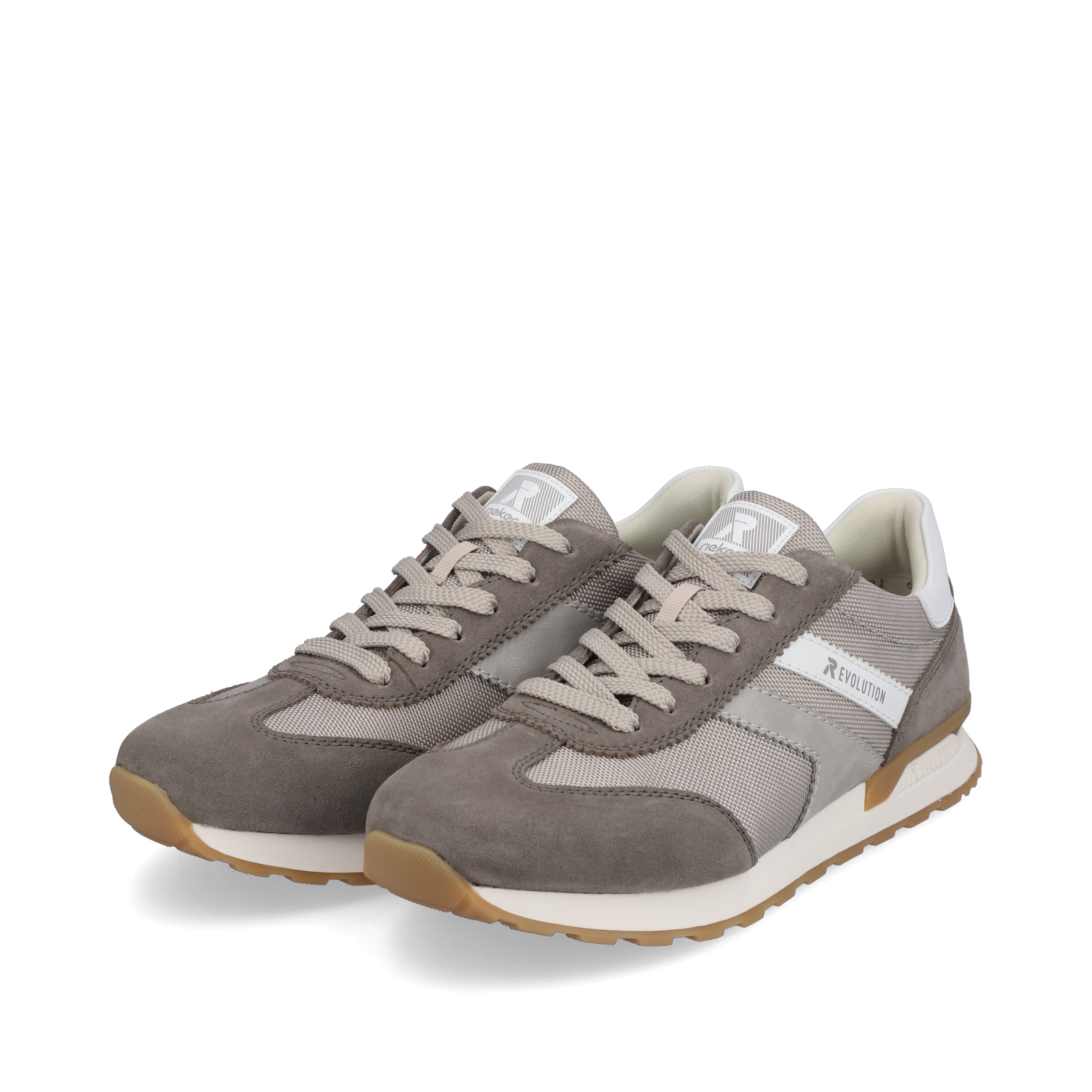 Rieker Herren Sneaker Low shadow-grey clay-beige