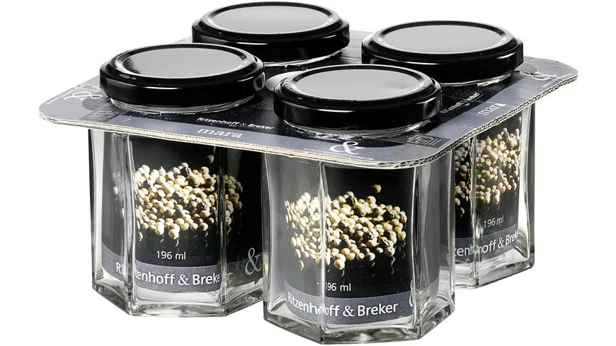Ritzenhoff & Breker Mara Vorratsglas 4er Set 196ml transparent