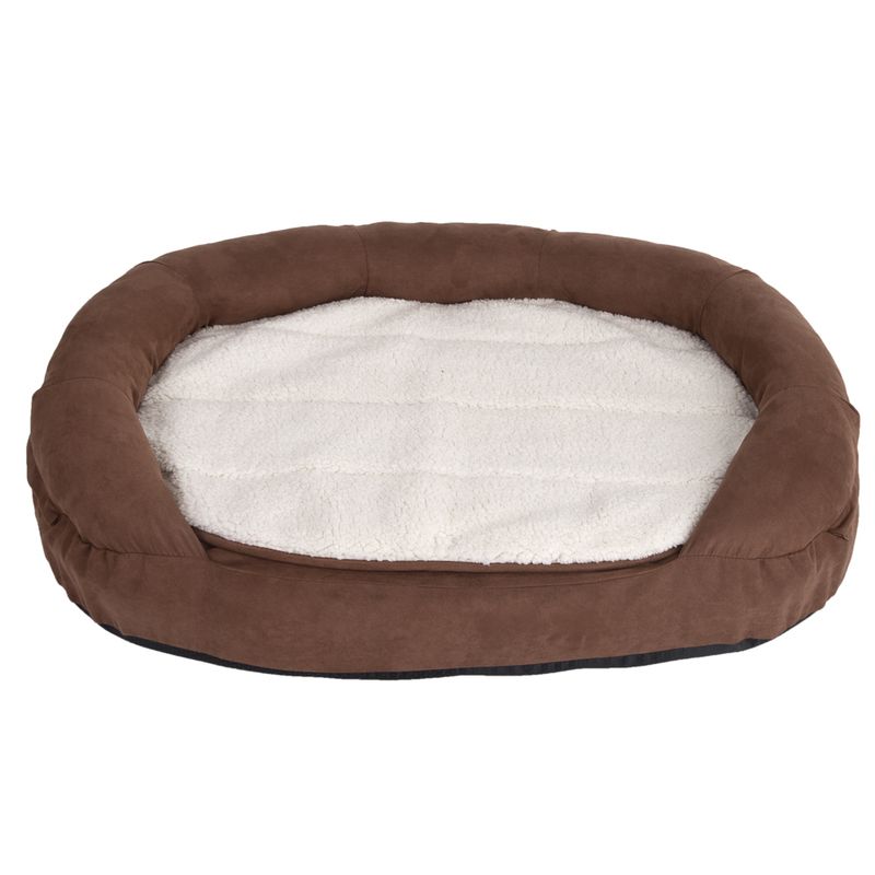 Hundebett Memory oval - braun zu TOP-Preisen
