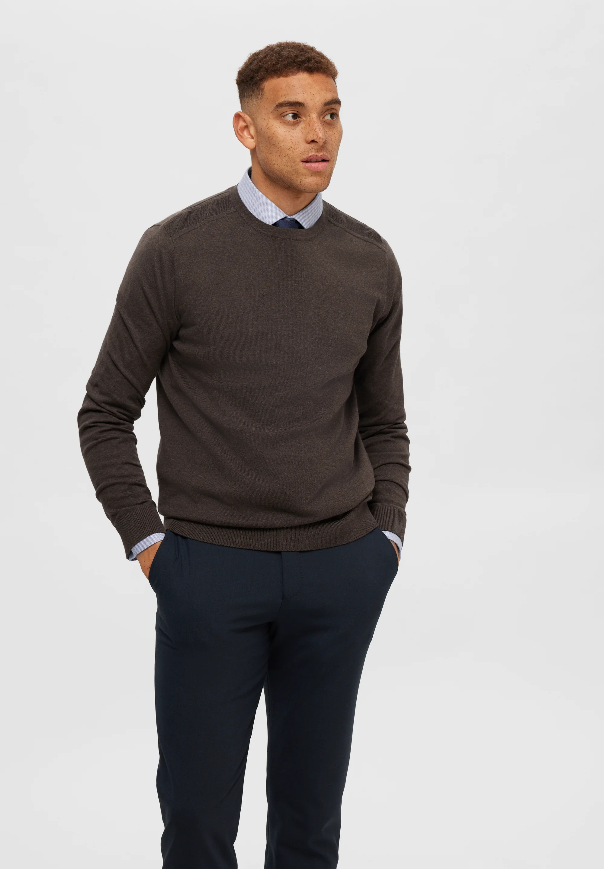 Suéter SLHBERG CREW NECK de Selected Homme