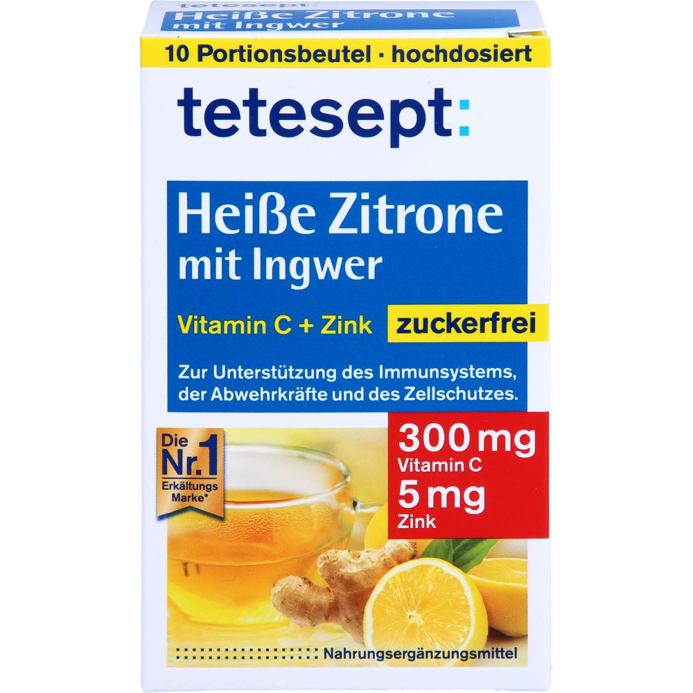 heiße Zitrone mit Ingwer zuckerfr.Pulver