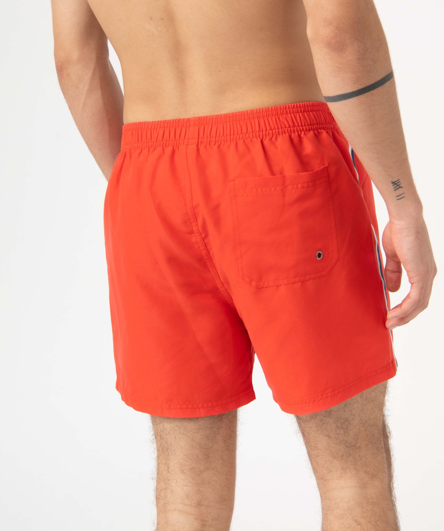 Short de bain homme look sportswear rouge | GEMO