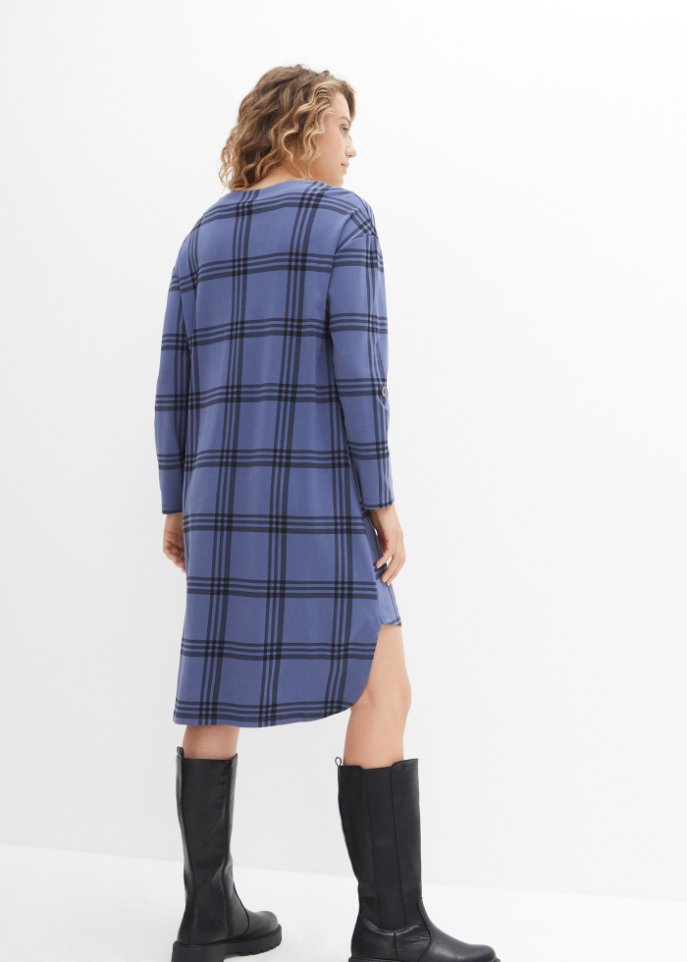 Vokuhila-Jersey-Kleid