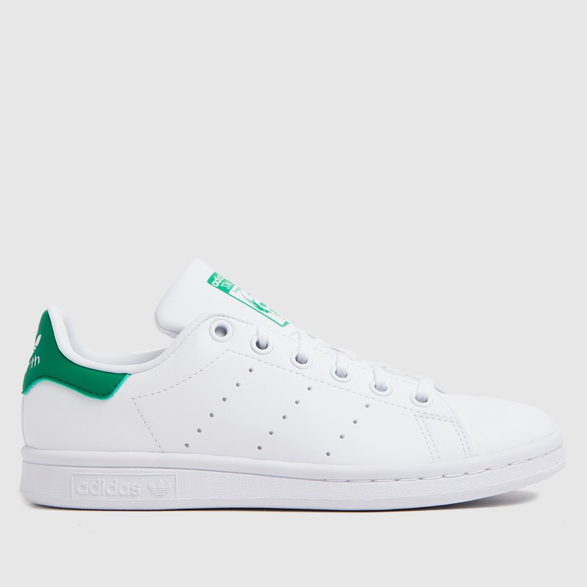 adidas vita och gröna Stan Smith ungdomsskor